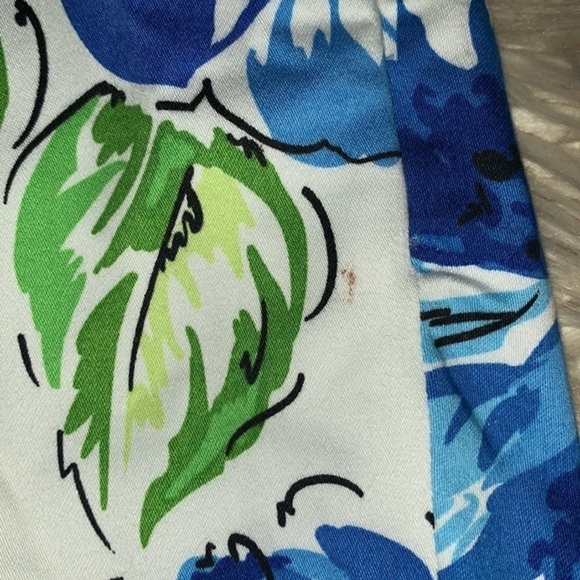 For the Republic Floral Bermuda Shorts White Blue Green Yellow Womens Size 6P - Picture 9 of 12